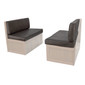 Charles Style RV Dinette Cushions 36 to 44 with Suprima Leather and Memory Foam