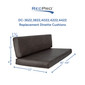 RecPro Charles RV Dinette Booth Cushions with Memory Foam
