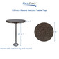 RV Round Table 15" with Leg