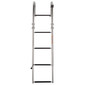 SSL-BCK-T3L Stainless Steel Rear Entry Telescoping Pontoon Boat Ladder