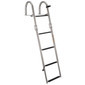 SSL-BCK-T3L Stainless Steel Rear Entry Telescoping Pontoon Boat Ladder