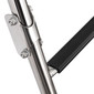 SSL-BCK-T3L Stainless Steel Rear Entry Telescoping Pontoon Boat Ladder