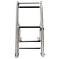 SSL-BCK-T3L Stainless Steel Rear Entry Telescoping Pontoon Boat Ladder