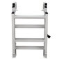 AL C4 Four Step Quick Release Folding Aluminum Pontoon Boat Ladder