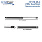 Gas Strut 15 3/4" and 28lb, For RV, Automotive, and Agricultural Uses (2 Or 4 Pack)