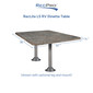RecLite LS RV Dinette Table 36" X 30" with Optional Leg System