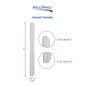 RV Assist Handle with Tapered Edge Bar Only
