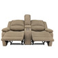 RecPro Charles 67" Double RV Wall Hugger Recliner Sofa with Console in Cloth