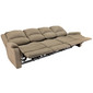 RecPro Charles 102" Quad Wall Hugger RV Recliner Sofa with Two Drop Down Consoles in Cloth