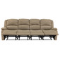 RecPro Charles 102" Quad Wall Hugger RV Recliner Sofa with Two Drop Down Consoles in Cloth