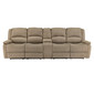 RecPro Charles 114" Quad Wall Hugger RV Recliner Sofa w/ Center Console in Cloth