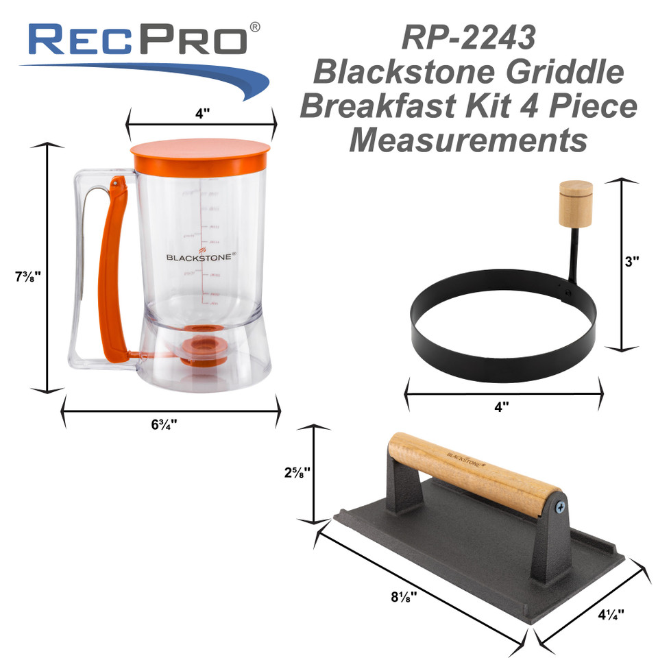 RV Griddle Breakfast Kit 4 Piece RecPro