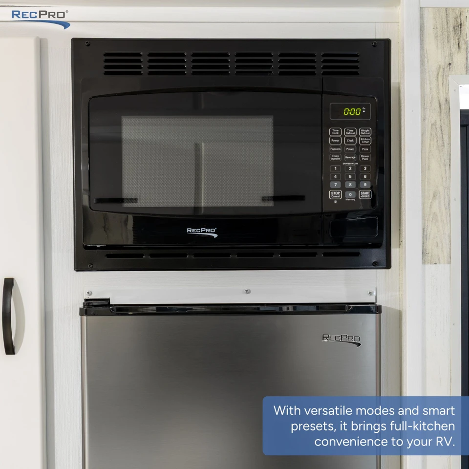 RV Microwave Black 1.0 cu. ft. Replaces High Pointe and Greystone - RecPro