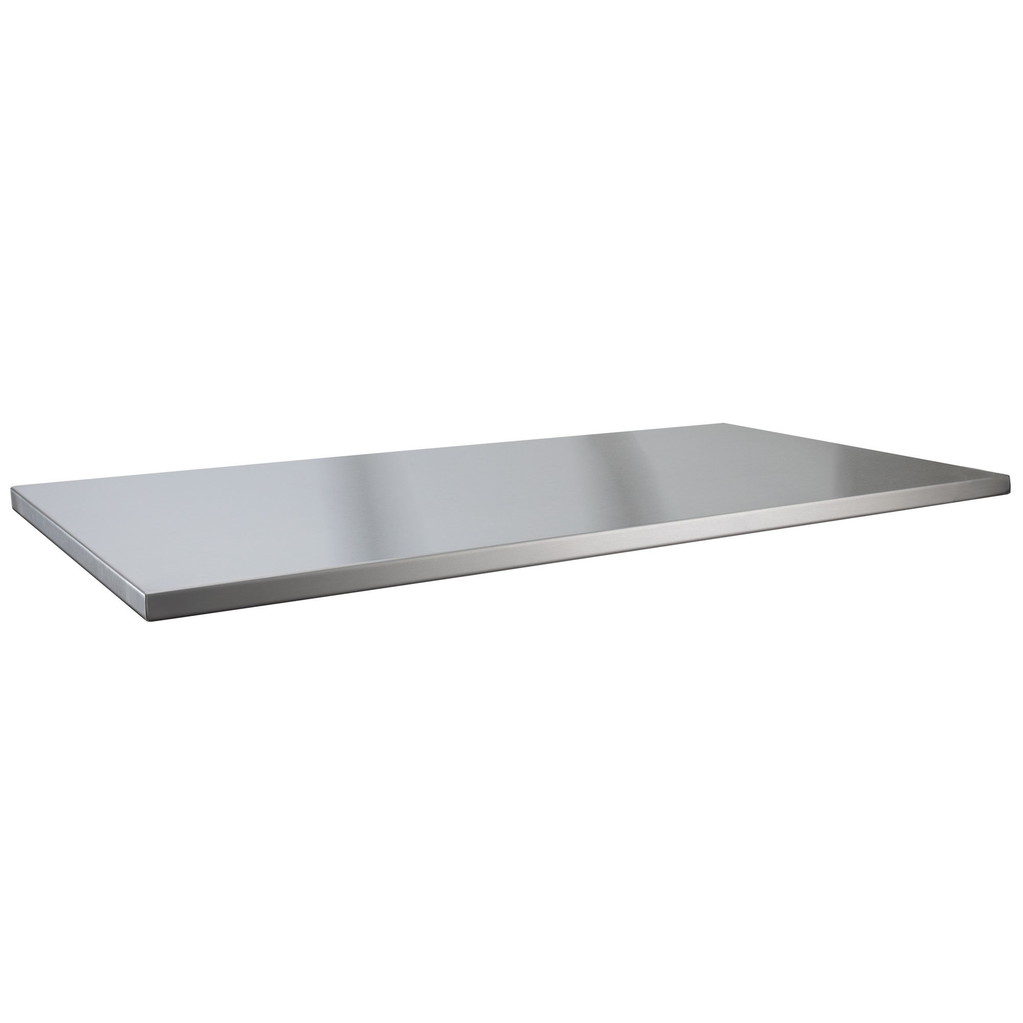 Satin Stainless Steel Folded Edge Worktop Saver Counter Protector