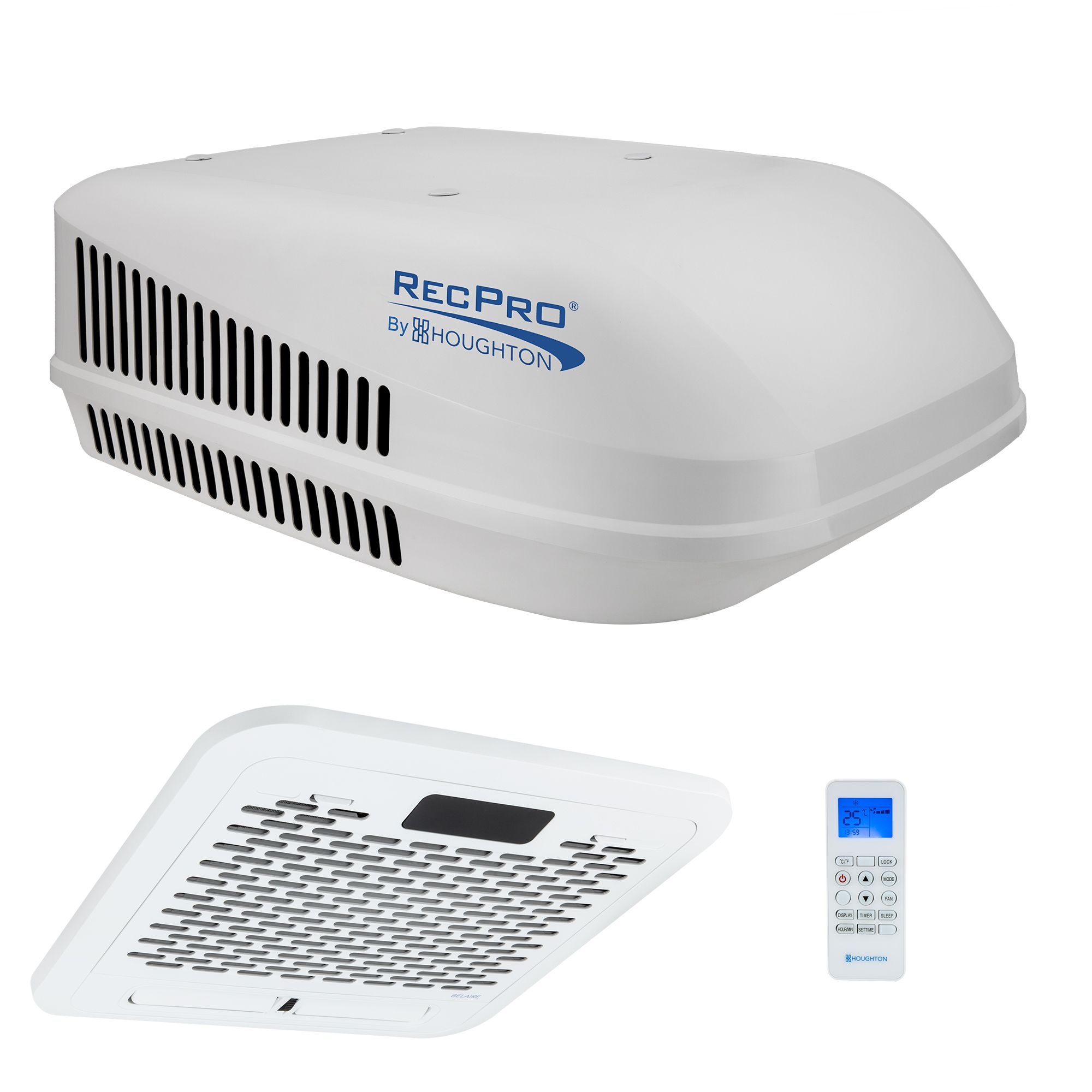 RV Air Conditioner 15K Quiet AC Unit with Heat Pump, Remote