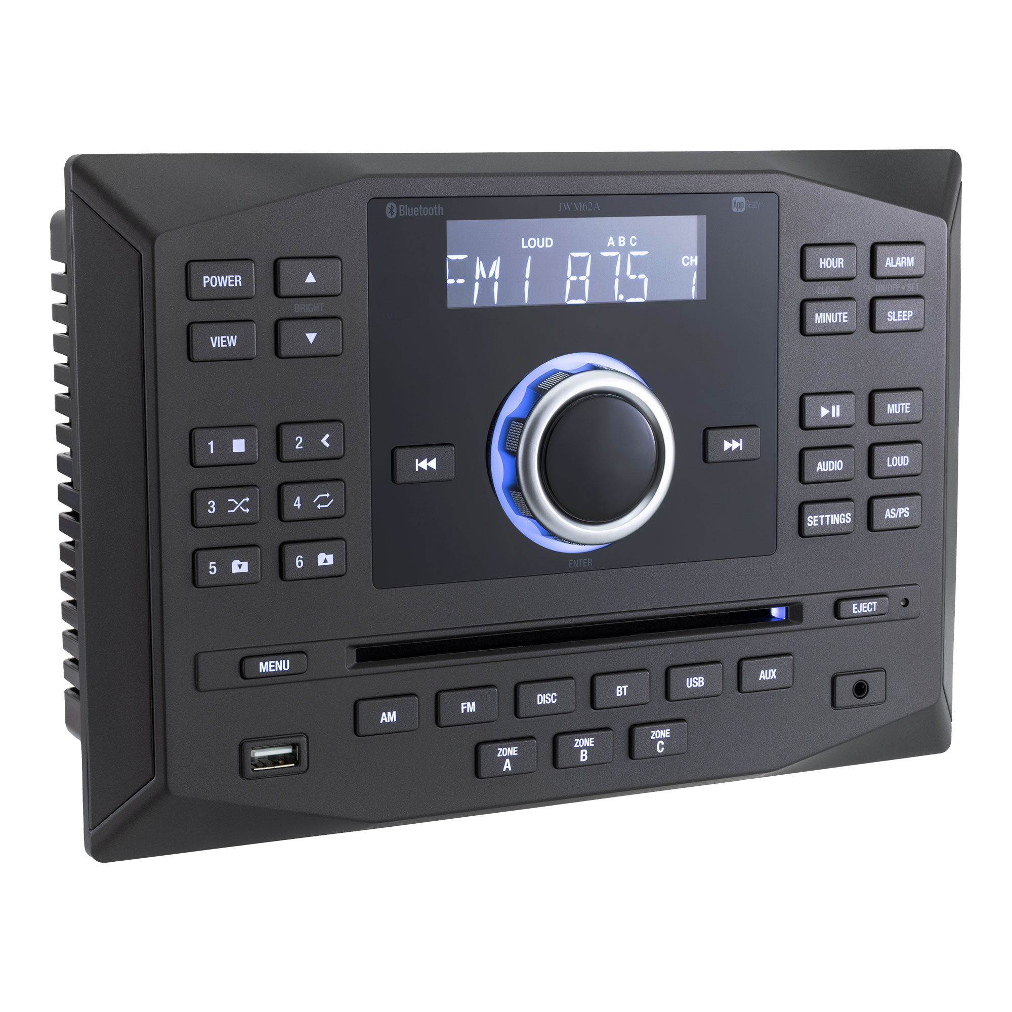 JWM62 RV Stereo AM/FM Radio CD/DVD 3-Zone - RecPro