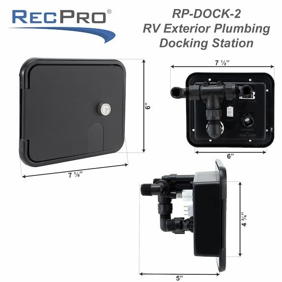Exterior plumbing dock measurements