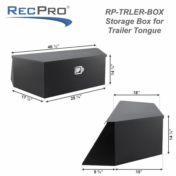 46 1/2" Steel Trailer Tongue Box