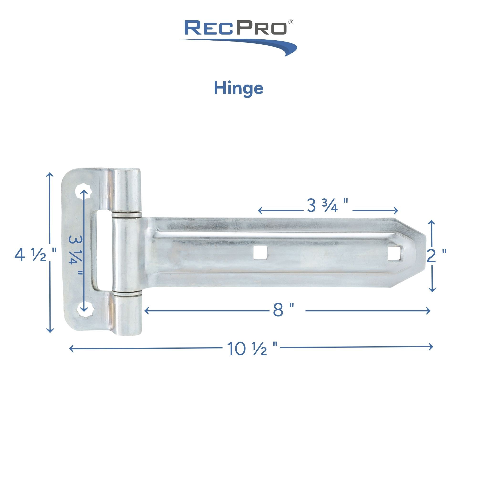 8" Hinge Measurements 
