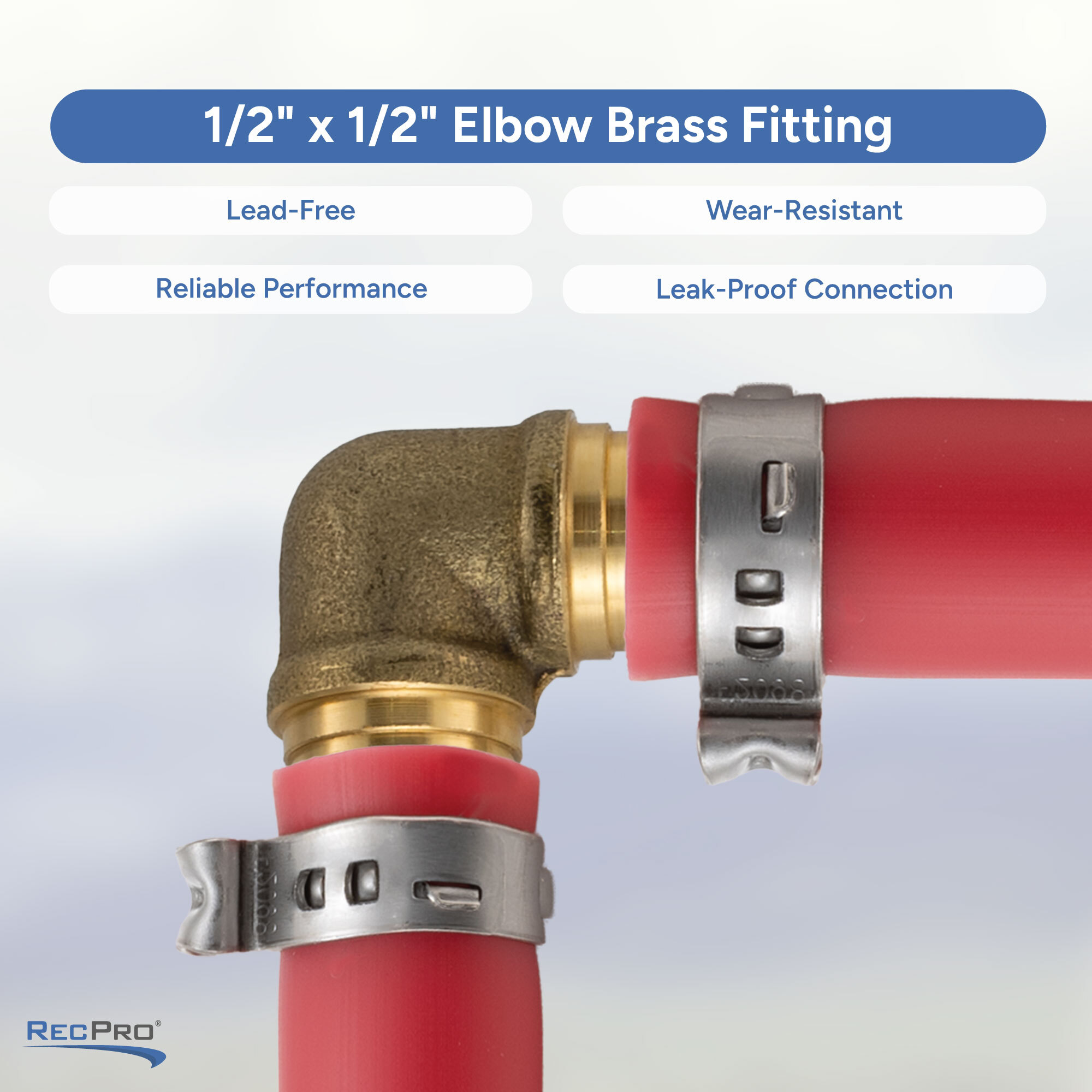 1/2" x 1/2" Elbow Brass Fitting Measurements