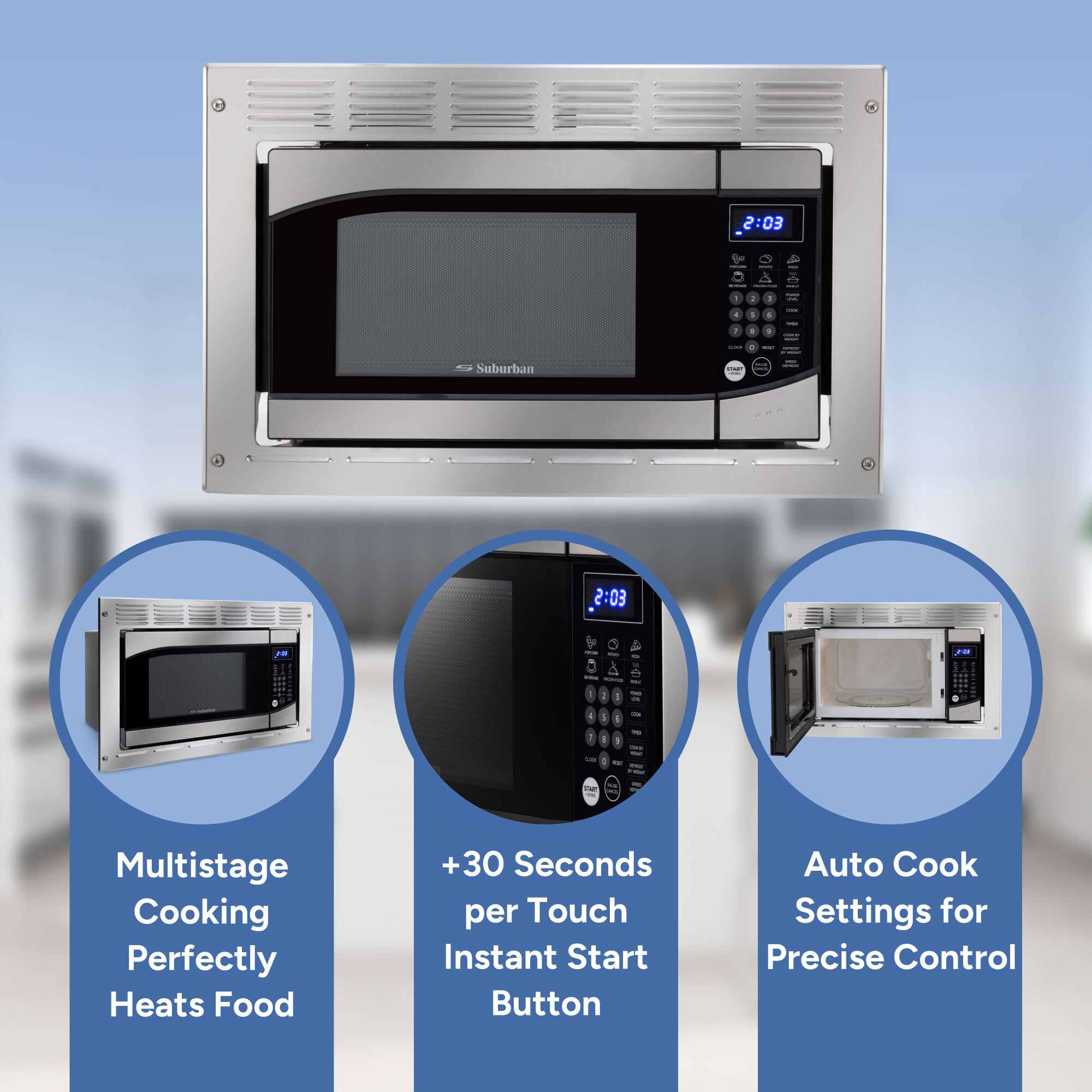 Multistage Cooking, Instant Start Button, Auto Cook Settings Multistage Cooking, Instant Start Button, Auto Cook Settings