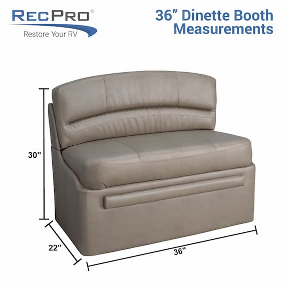 36" Dinette Booth Measurements