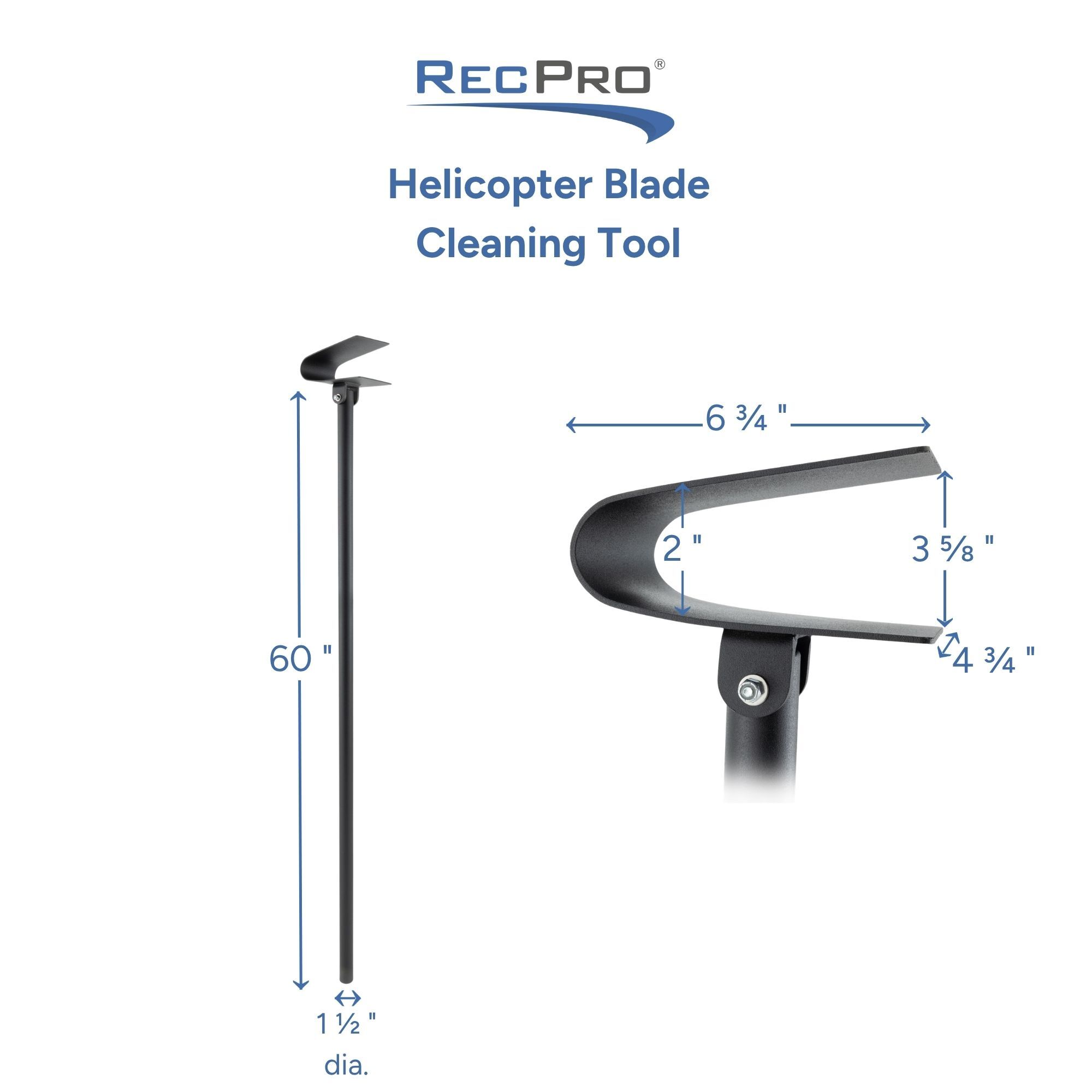 Helicopter Blade Cleaning Tool Measurements 