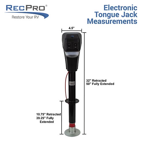 RV Tongue Jack Dimensions RV Tongue Jack Dimensions