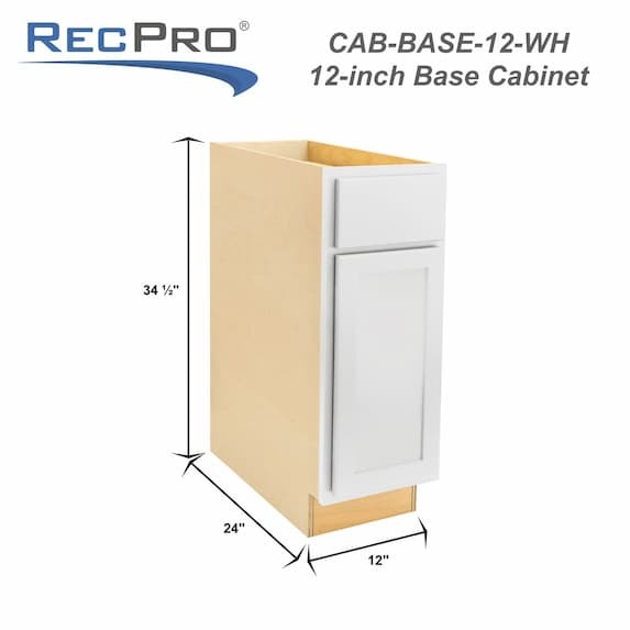 Measurements 12" W x 34 1/2" H x 24" D