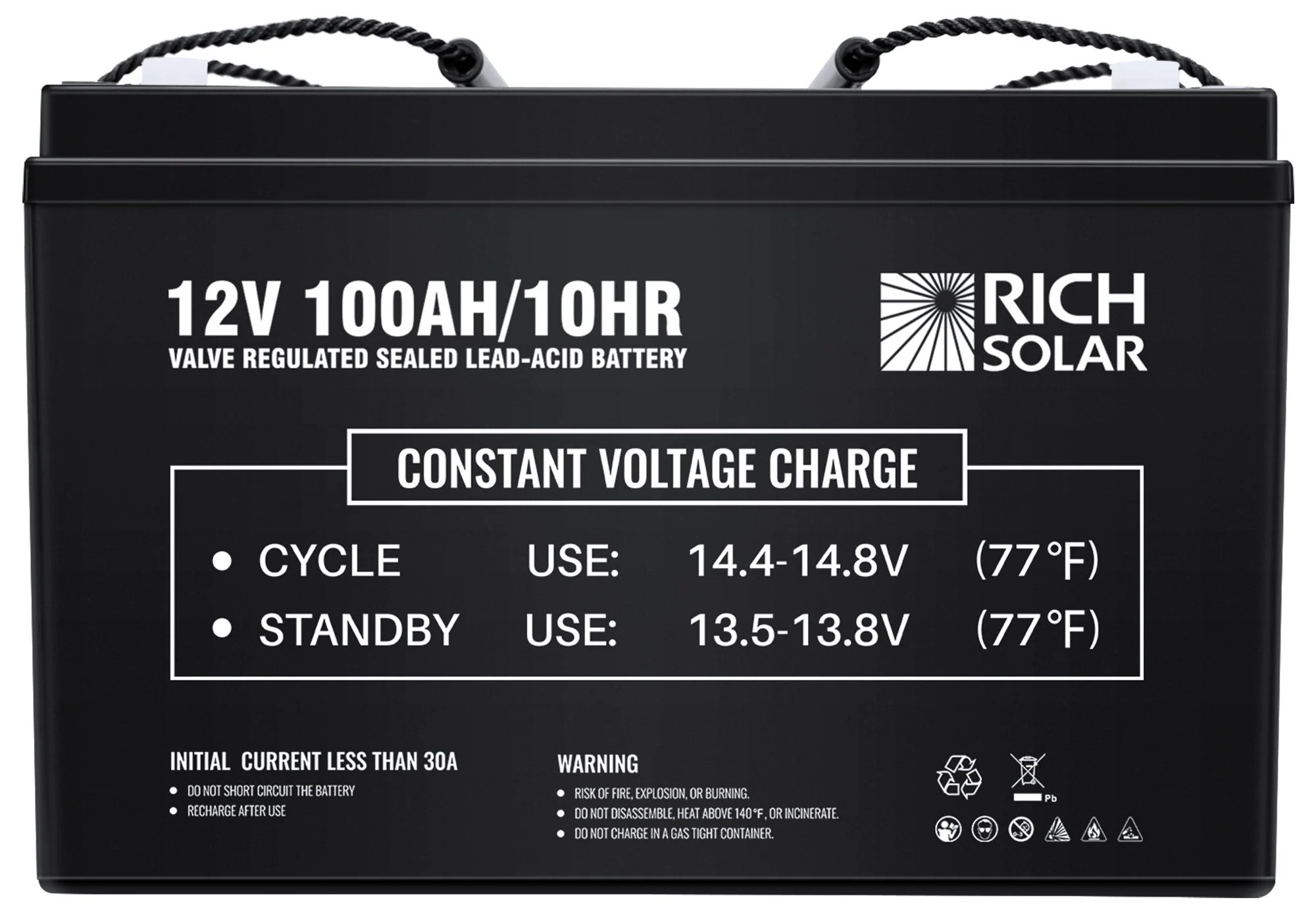 100Ah AGM Energy Cycle Deep Cycle - Nautica leggera e camper - Batterie  Camper e Nautica - Start Batterie Shop