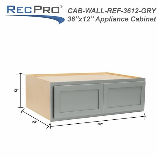 measurements 36" W x 12" H x 24" D