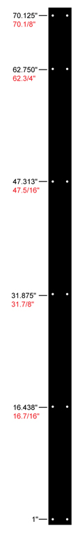 bunk bed mounting hole diagram