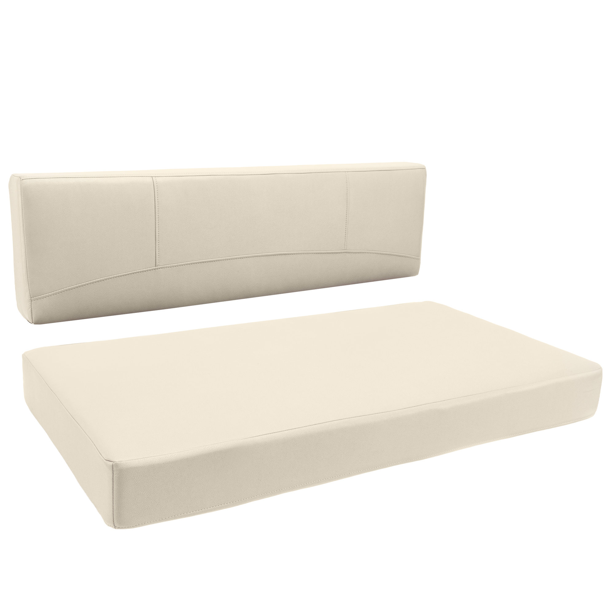 Birch Dinette Booth Cushions Separated 