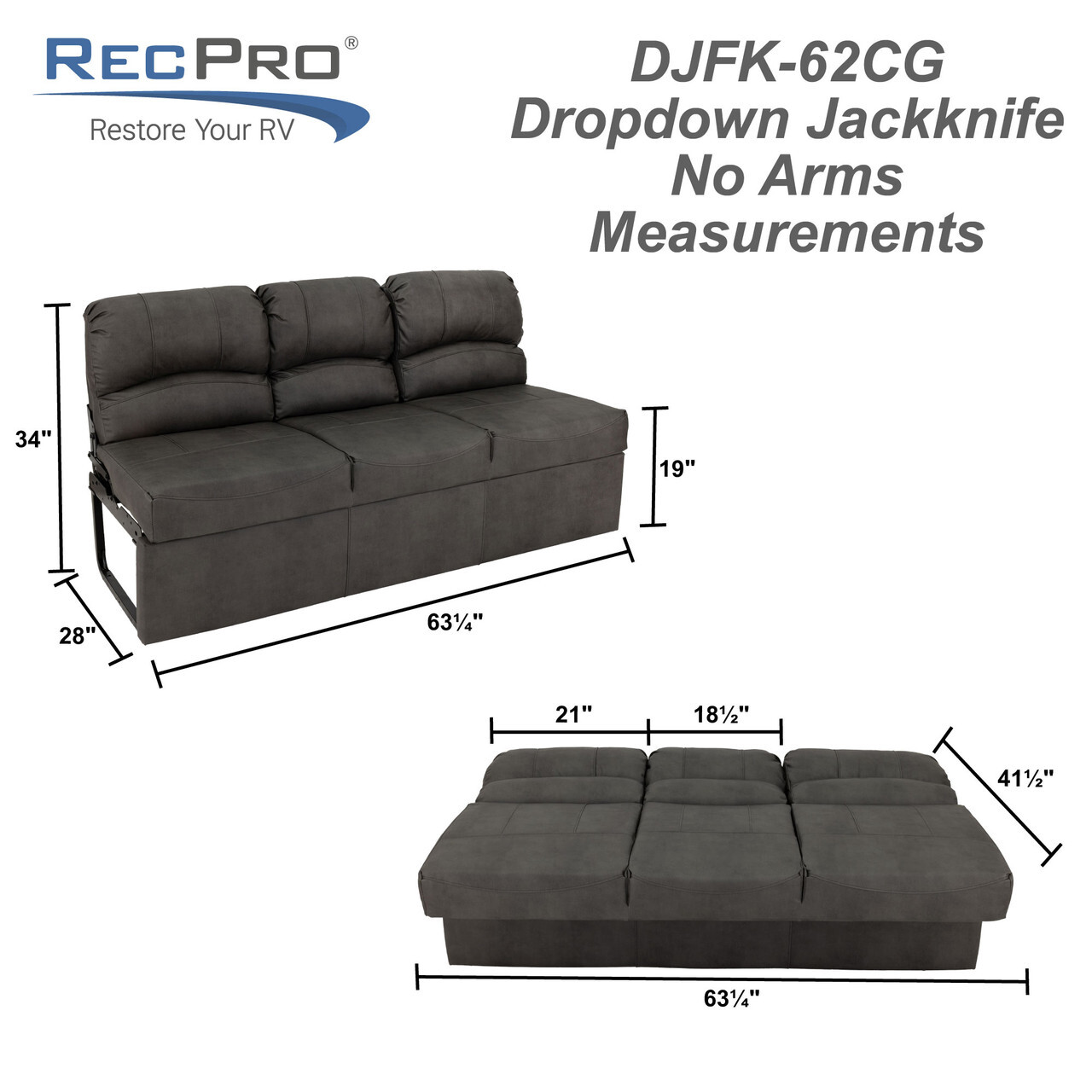 Dropdown Jackknife No Arms Measurements Dropdown Jackknife No Arms Measurements