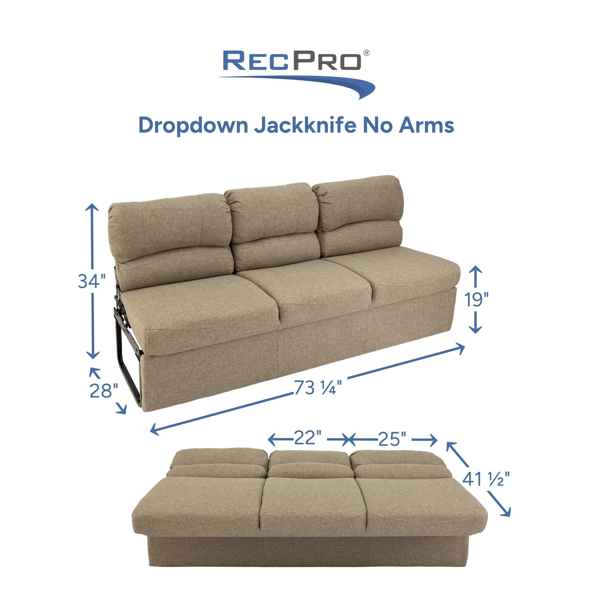 Dropdown Jackknife No Arms Measurements Dropdown Jackknife No Arms Measurements