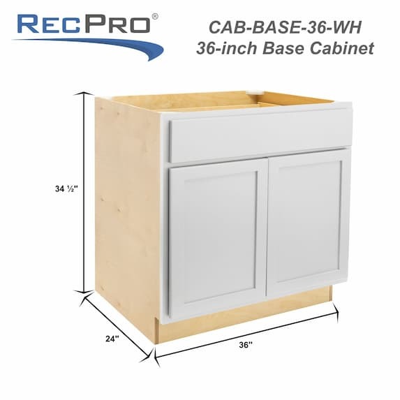 Measurements 36" W x 34 1/2" H x 24" D