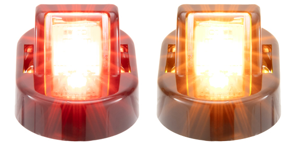 Trailer Fender Light Set Amber and Red Clearance Marker Lights