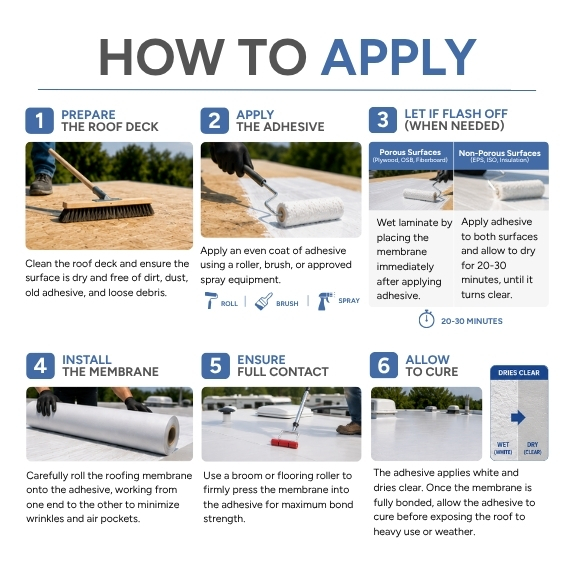 8010 Adhesive, how to apply