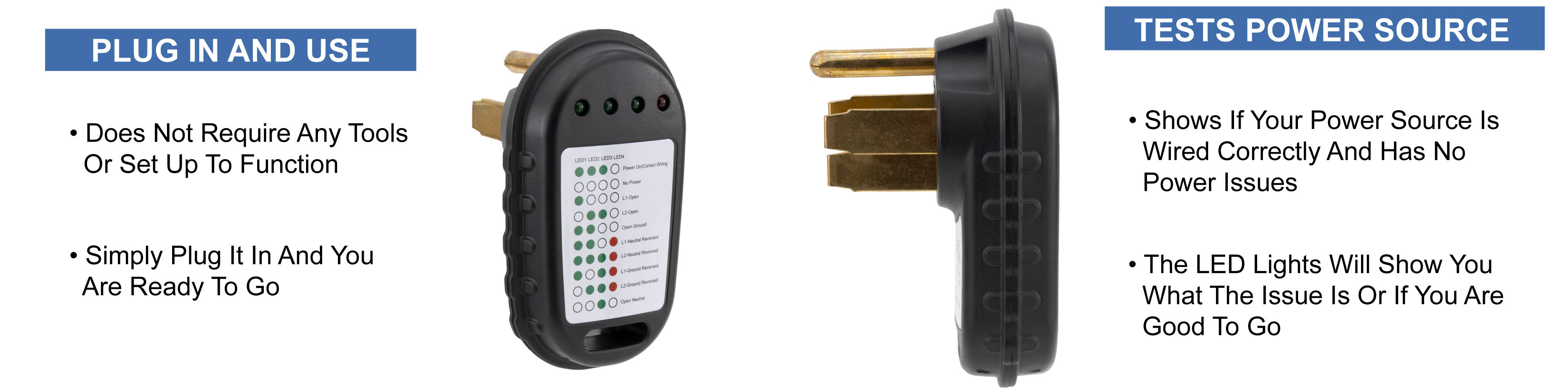 thumbnail image 2 of TOMZN RV 50 Amp Utility Power KWH Meter – 110V/220V – 3 Phase – No WiFi – LCD Display 2 of 5
