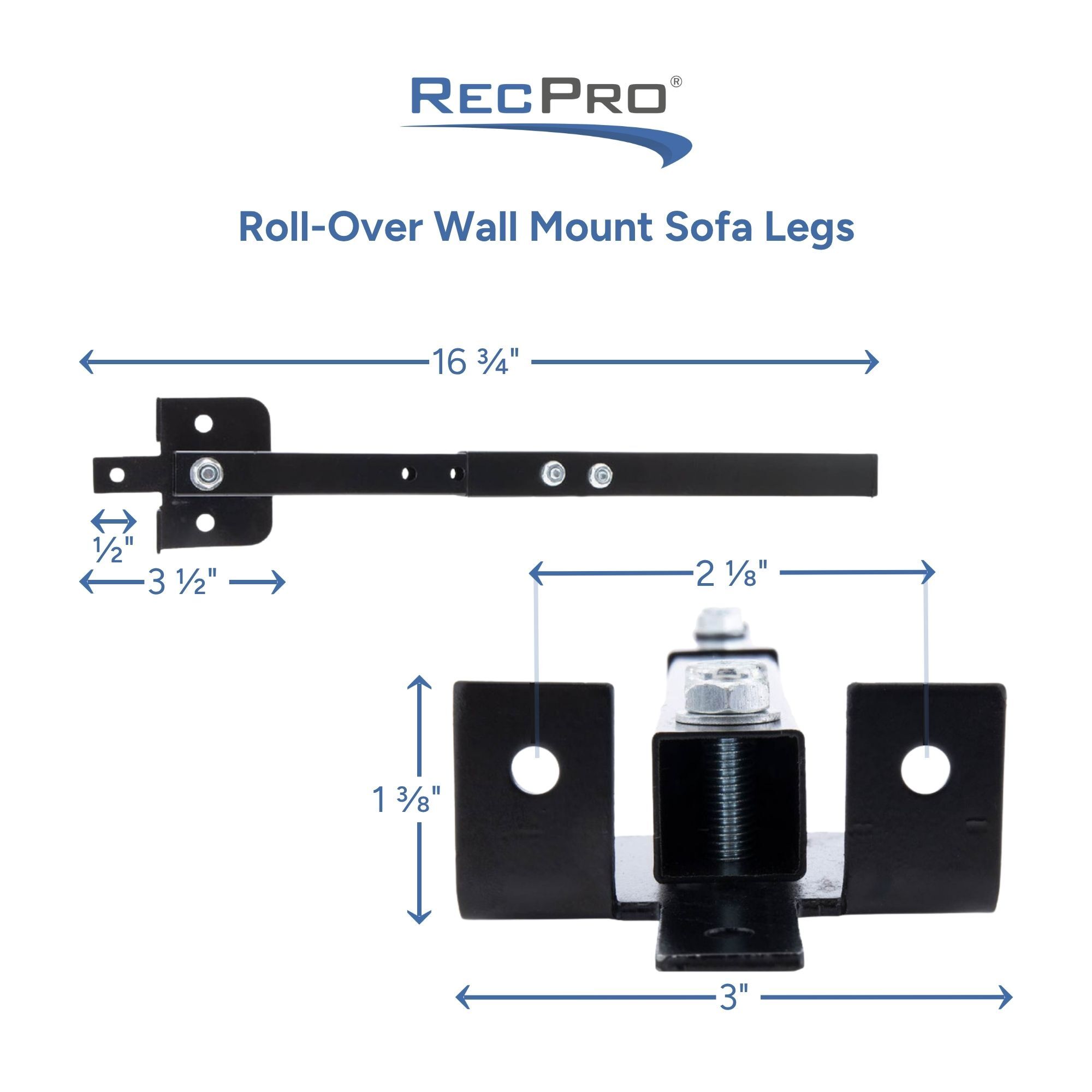 Roll-Over Wall Mount Sofa Legs Measurements Roll-Over Wall Mount Sofa Legs Measurements