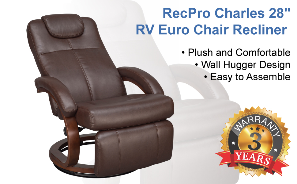 RecPro Charles 28 RV Euro Chair Recliner Modern RV Furniture Design -  RecPro