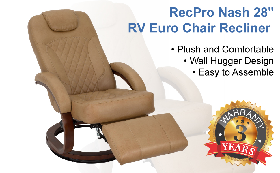 RecPro Charles 28 RV Euro Chair Recliner Modern RV Furniture