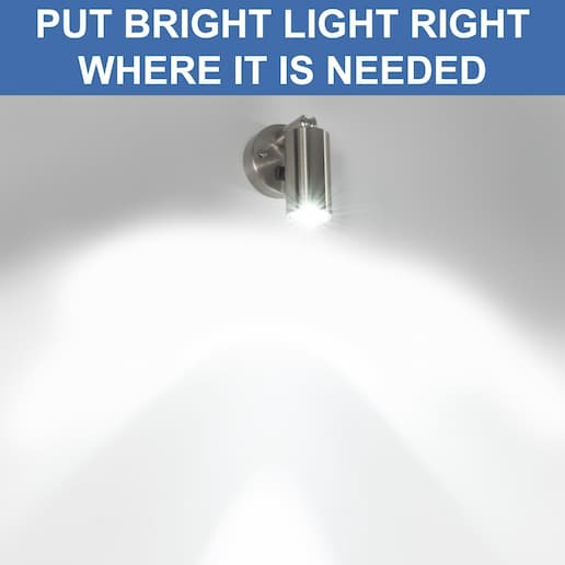 put bright light where you need it