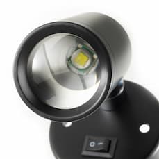 This reading light uses a highly efficient, non-replaceable LED that offers a color temperature of 6000K