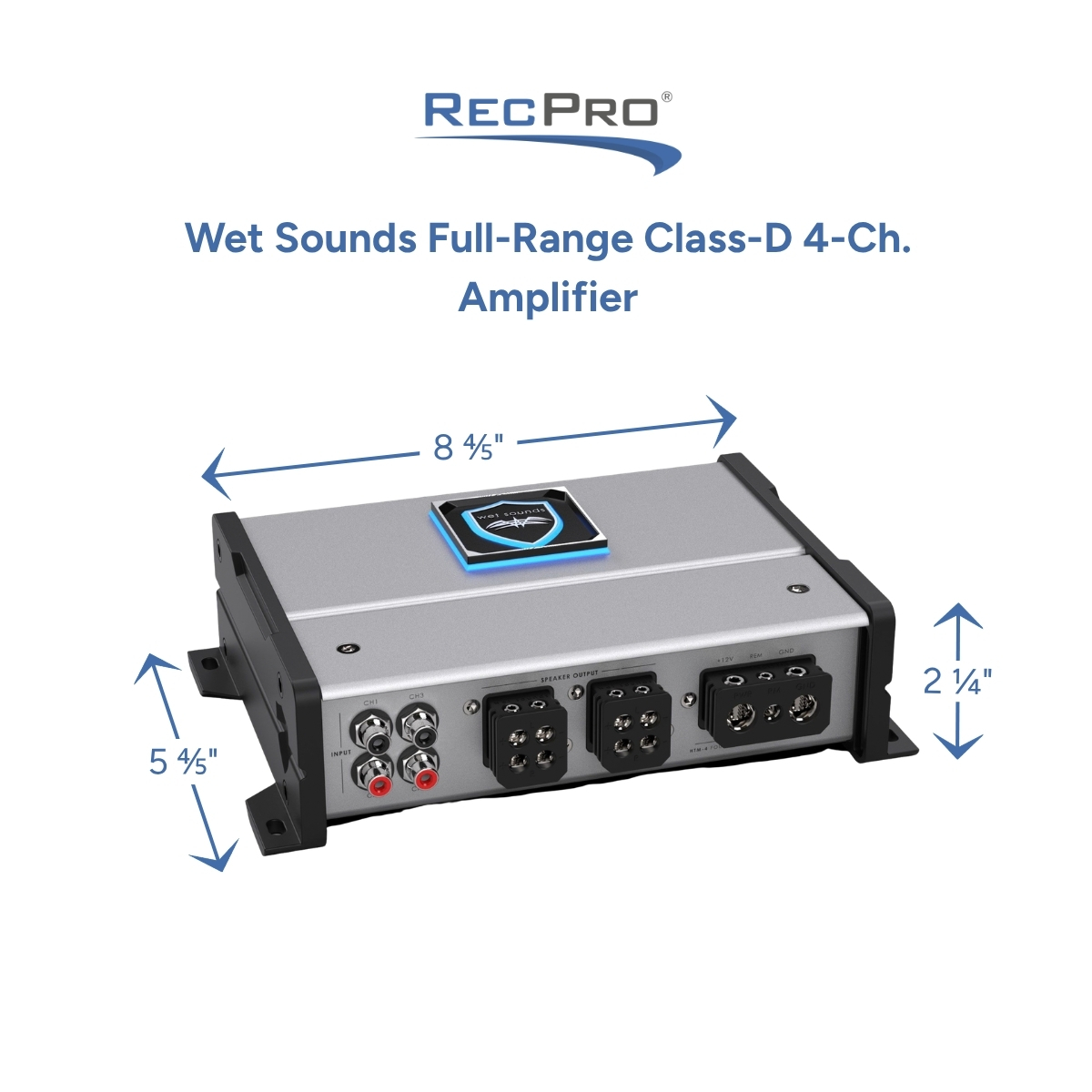 Wet Sounds Full-Range Class-D 4-Ch. Amplifier Measurements 