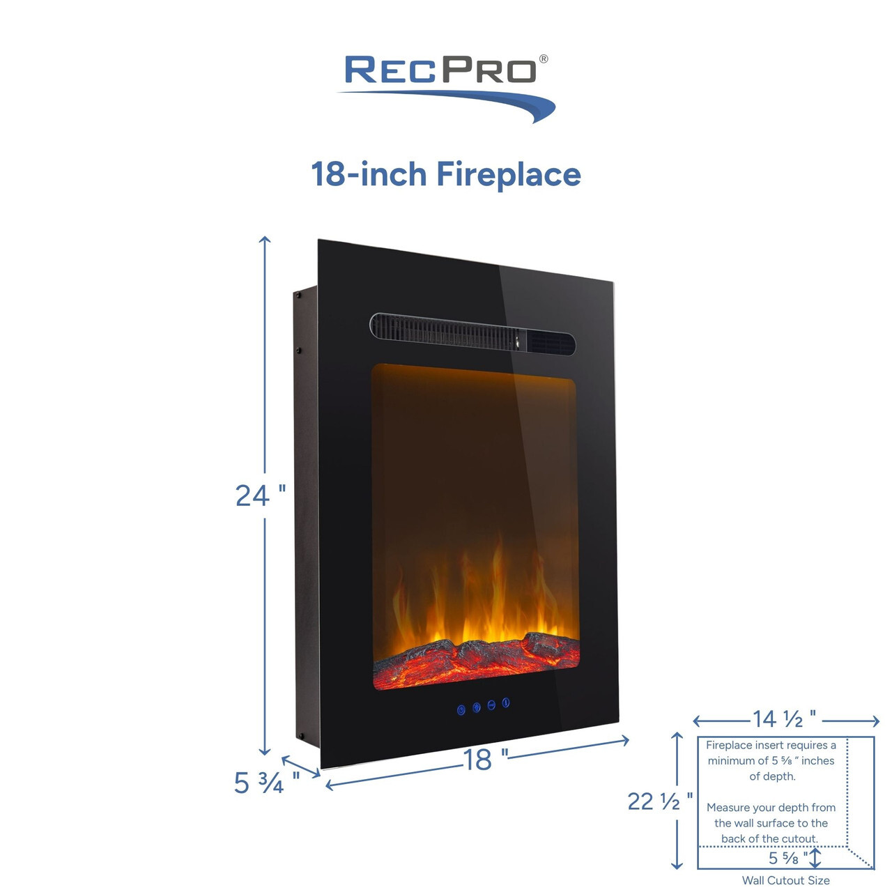 18-inch Fireplace Measurements 