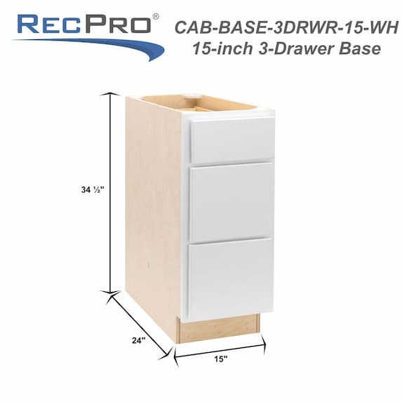 Measurements 15" W x 34 1/2" H x 24" D