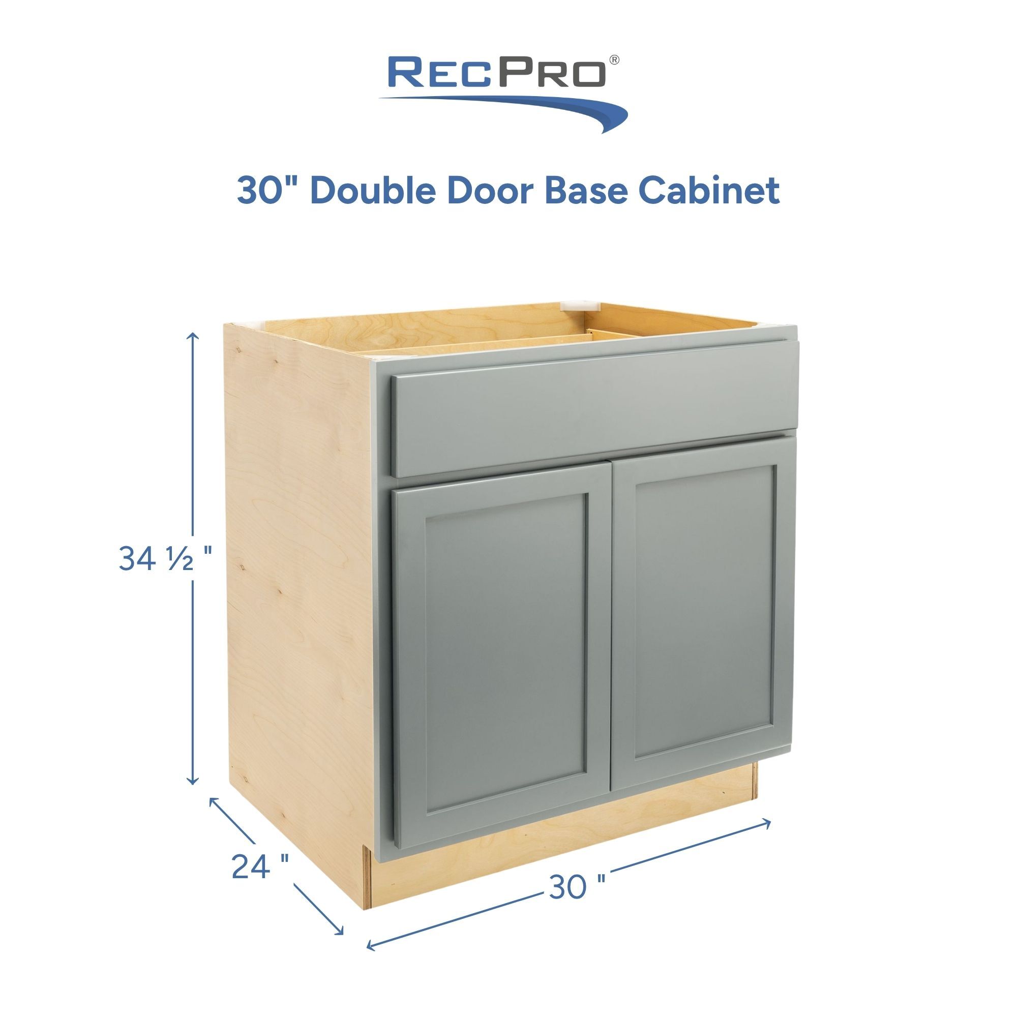30" Double Door Base Cabinet Measurements 30" Double Door Base Cabinet Measurements