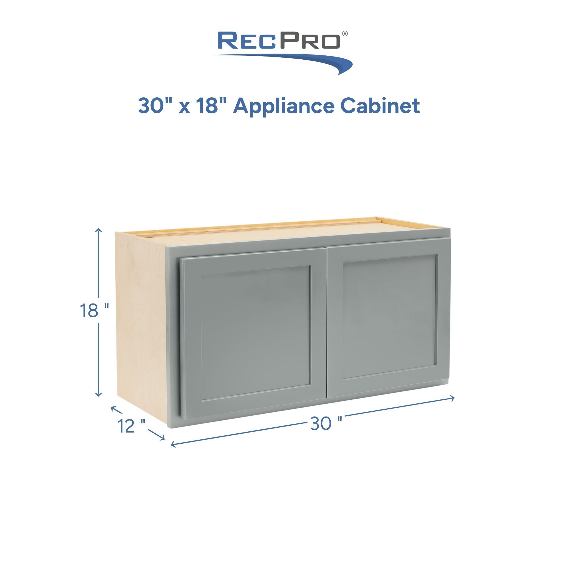 30" x 18" Appliance Cabinet Measurements 30" x 18" Appliance Cabinet Measurements