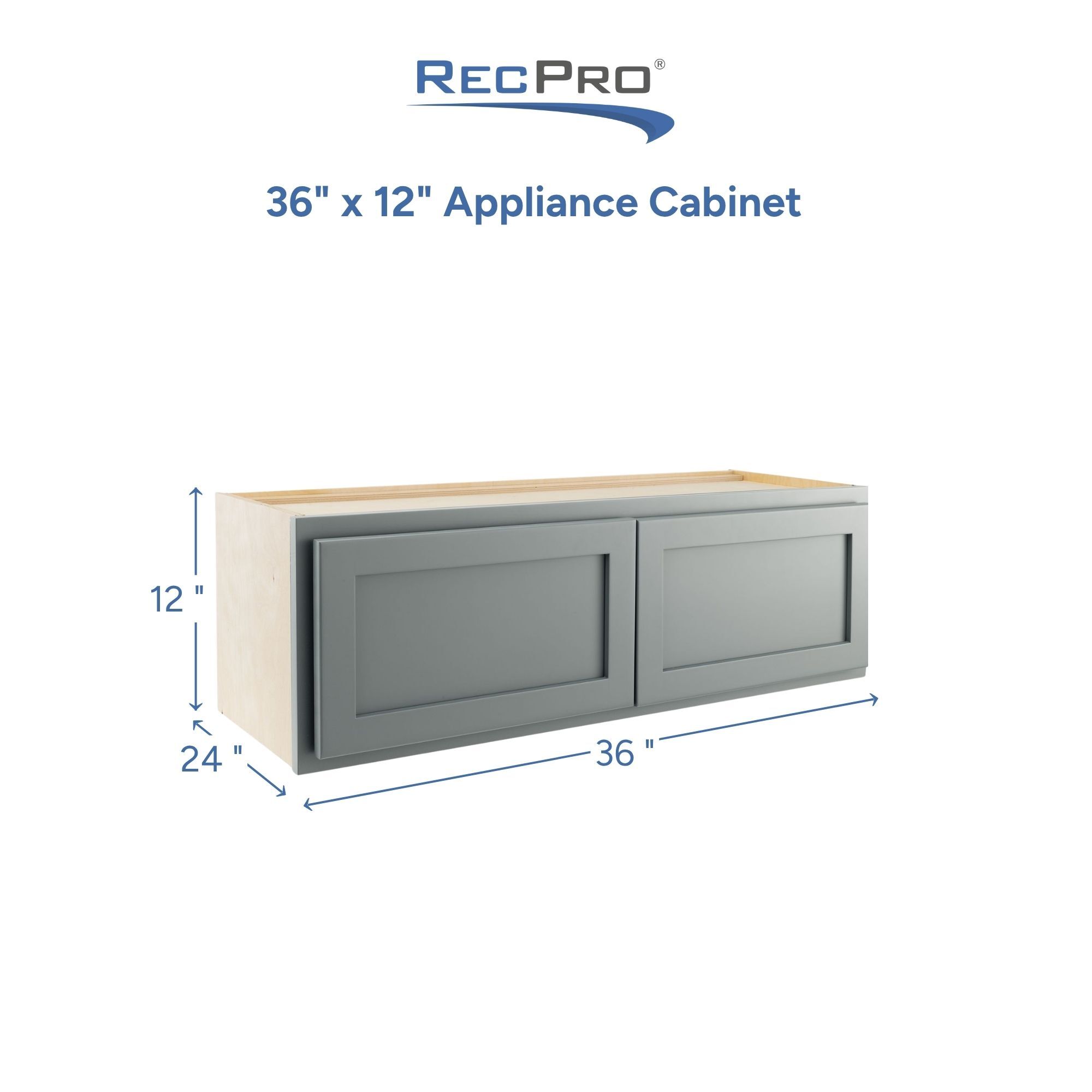 36" x 12" Appliance Cabinet Measurements 36" x 12" Appliance Cabinet Measurements